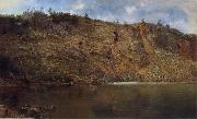 Homer Dodge Martin The Iron Mine,Port Henry oil painting artist